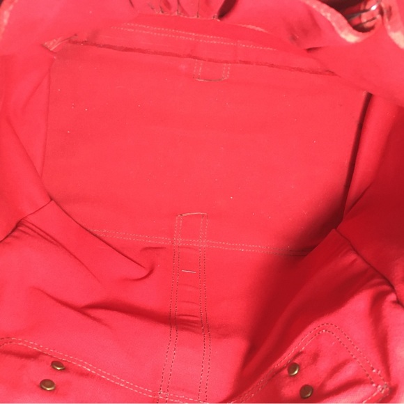 Wilderness Pride Red Tote Bag Purse Cotton Shopping Shopper Handbag Shoulder - Picture 10 of 11